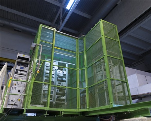High voltage platform of ISOLDE beam cooler-buncher (ISCOOL)